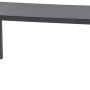 Rechteckiger, anthrazitfarbener Siena Garden Gartentisch, 90x160 cm, ideal für den Garten.