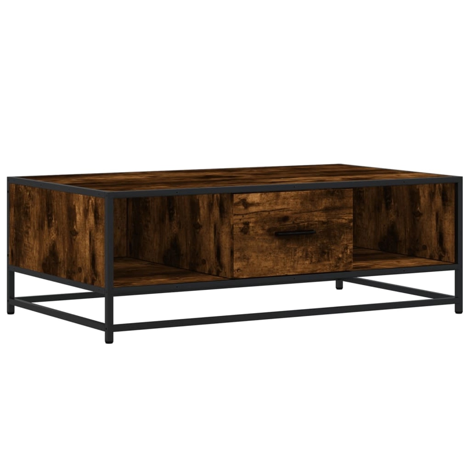 vidaXL Couchtisch Räuchereiche 100x57x35 cm Holzwerkstoff und Metall 848761 günstig online kaufen