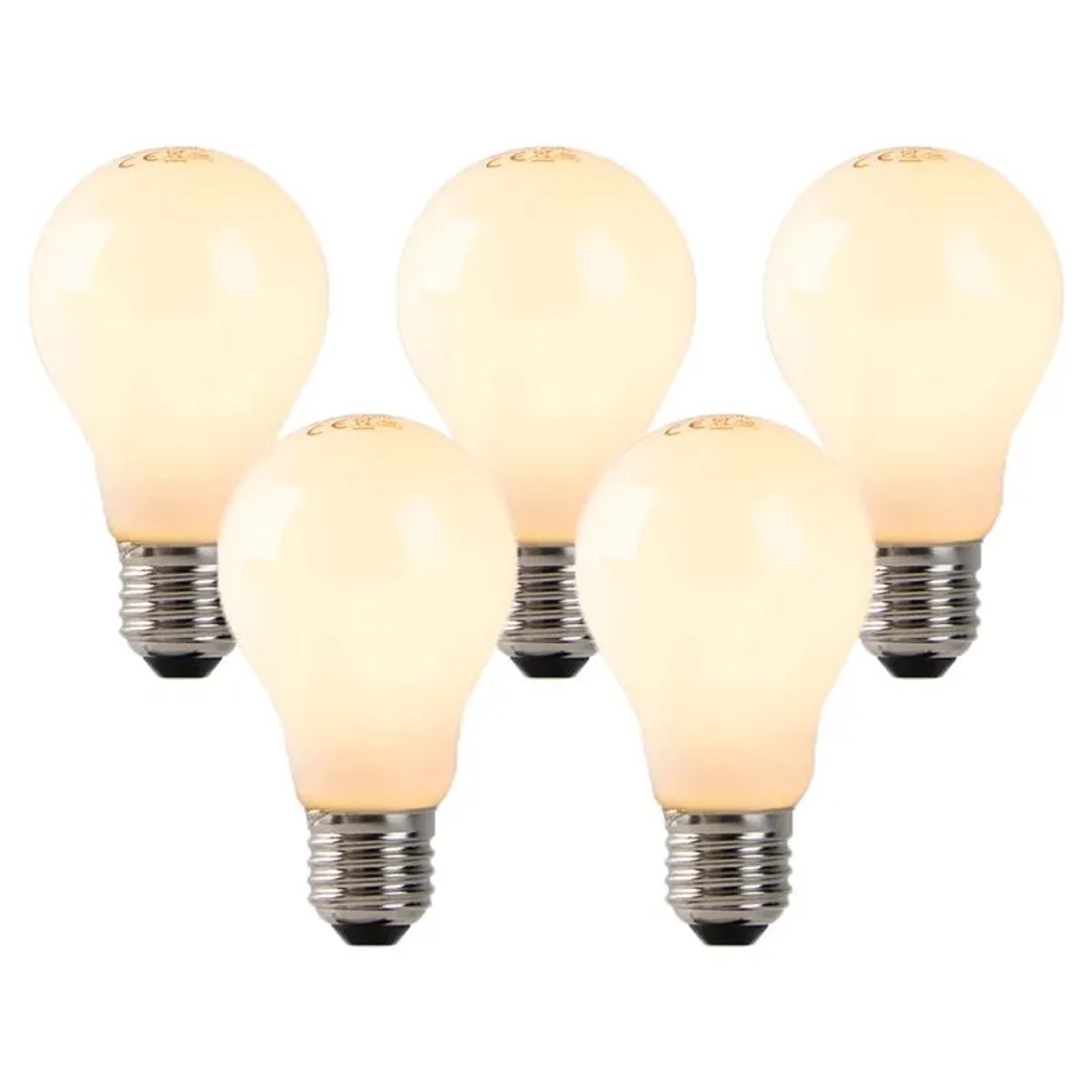 LUEDD 5er Set E27 LED Glühlampen Opalglas 3W 250,m 2200K