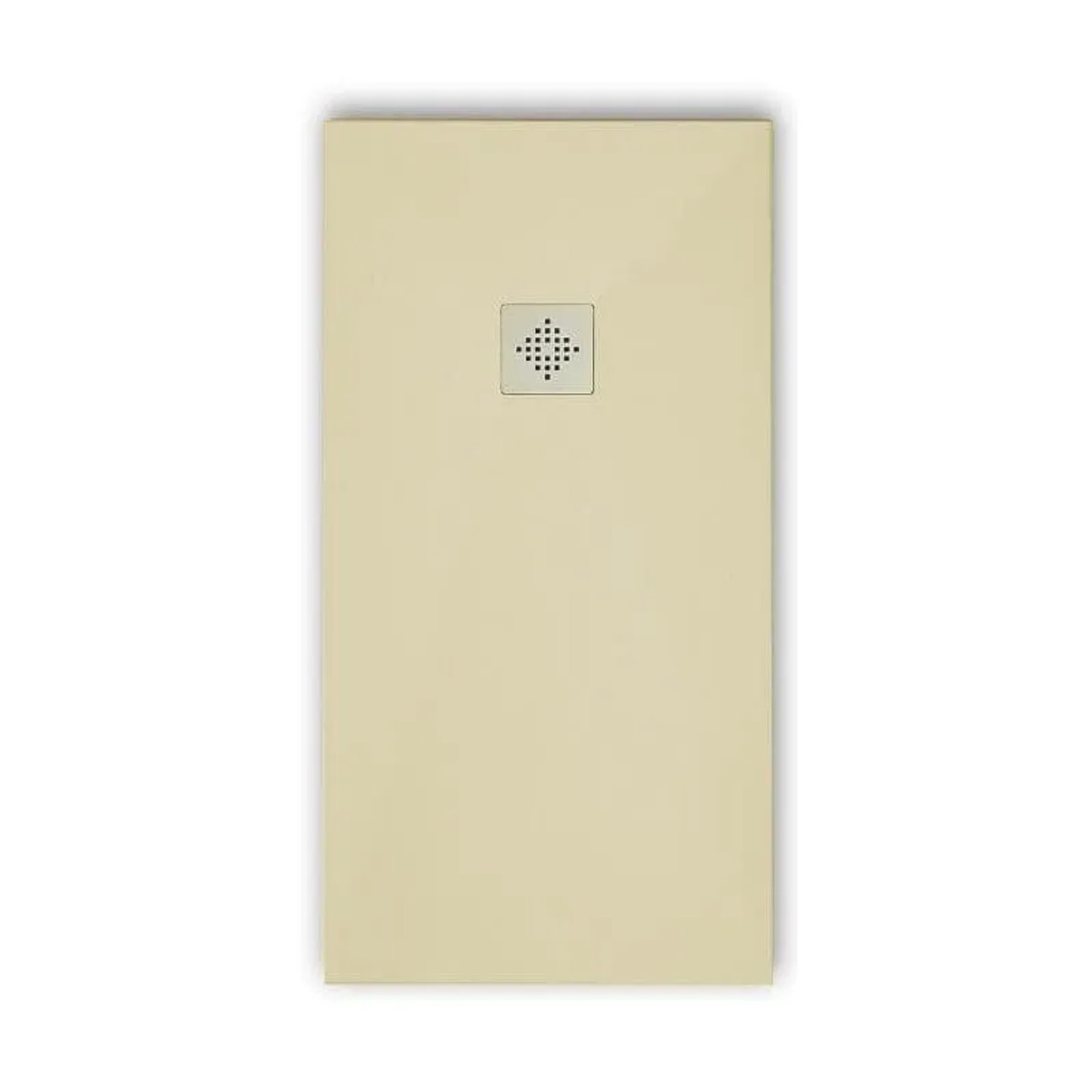 Mirlo Mineralguss Duschwanne Extra Flach Pure  Beige Ablaufschutz Chrom Ablaufschutz Chrom 70x70cm