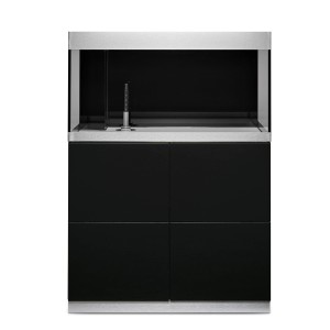 Oase Aquarium-Set HighLine Weißglas 200 Schwarz 200 l