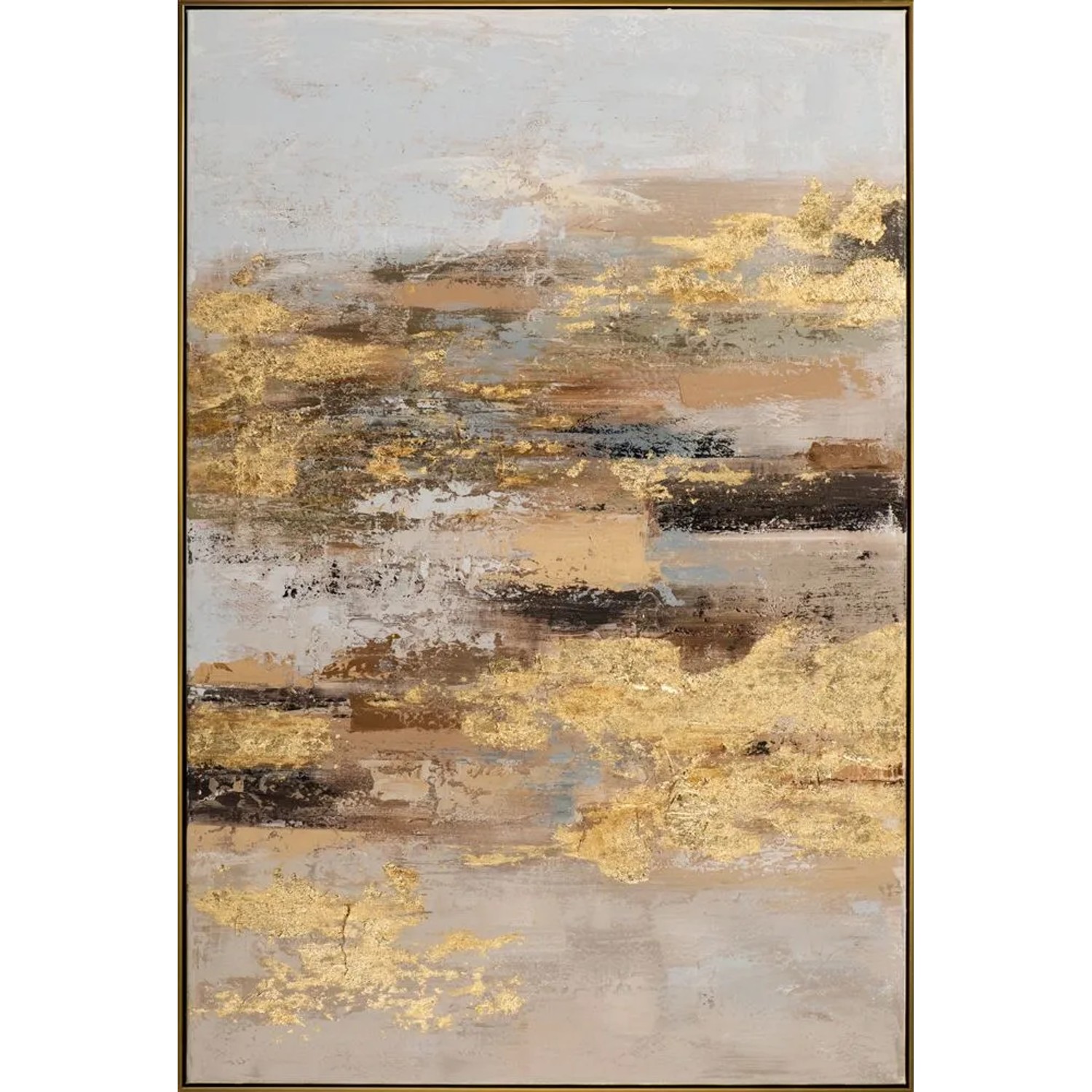 Art Universe Leinwandbild Goldene Inspiration 82 x 122 cm