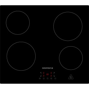 Respekta Glaskeramikkochfeld Aaron, 59 cm, rahmenlos, mit vier Kochzonen und Touch Control.