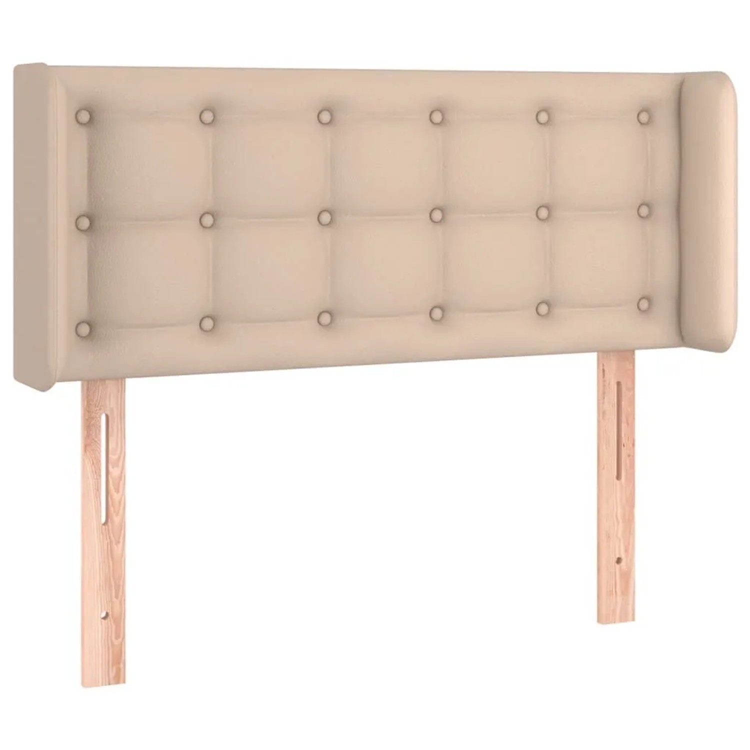 vidaXL Kopfteil mit Ohren Cappuccino-Braun 93x16x78/88 cm Kunstleder 3118851
