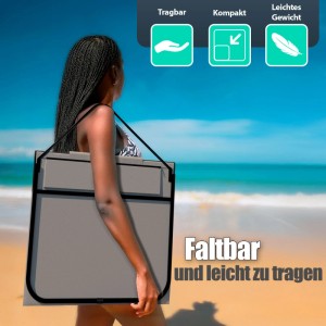 BigDean 2x Strandliege Strandstuhl Klappbar Leicht Nur 1 3 kg Strandmatte