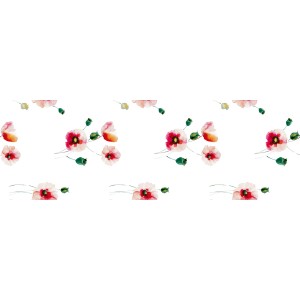 d-c-fix Tischdecke Poppyfield, ø 140 cm, mit Mohnblumenmuster.