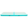 vidaXL Aufblasbare Gymnastikmatte mit Pumpe 300x100x20 cm PVC Grün 92678_3
