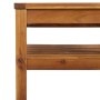 Detailansicht Akazienholz-Tisch des vidaXL Garten Lounge Sets.