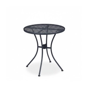 Relaxdays Gartentisch Stahl Anthrazit Schirmloch 72 cm x 70 cm 6,2 kg