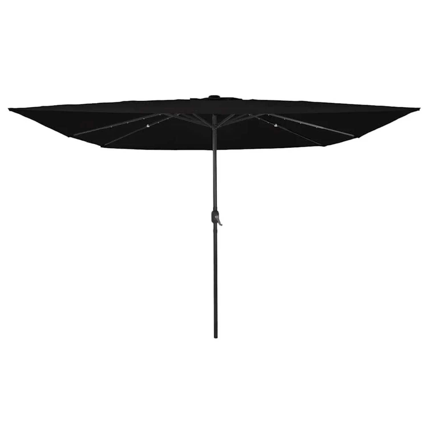 vidaXL Gartenparasol Schwarz 295 x 295 x 245 cm Polyester und Stahl 4200366 günstig online kaufen