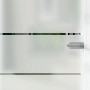 Glasdrehtür mit Siebdruck Dekor 36/15, DIN links, für mehr Licht im Raum.