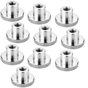 SOTECH 10er Set Rändelmutter M8 Edelstahl V2A SS304 Hohe Form DIN 466 Griffmutter
