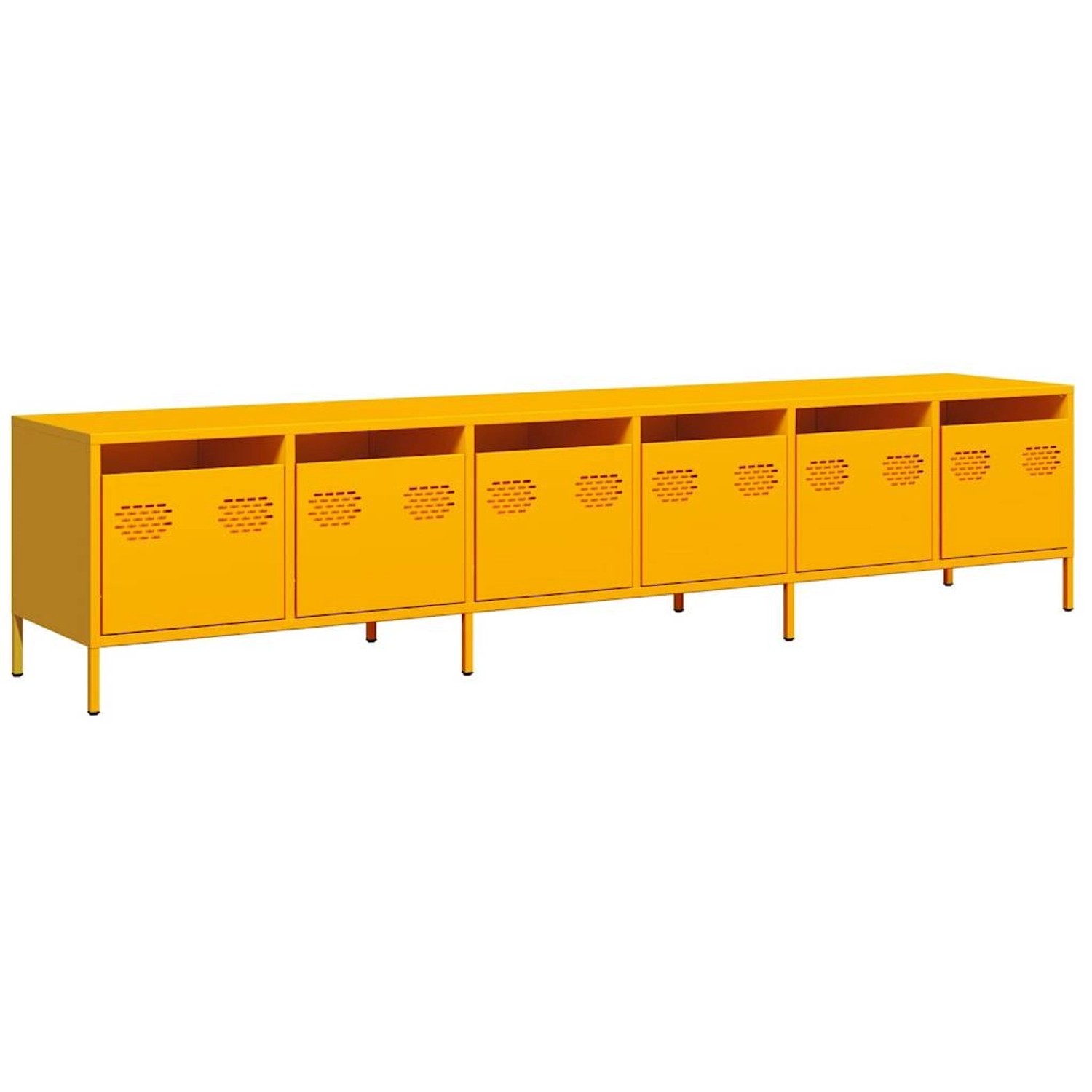 vidaXL TV-Schrank Senfgelb 202x39x43,5 cm Kaltgewalzter Stahl 3307152 günstig online kaufen
