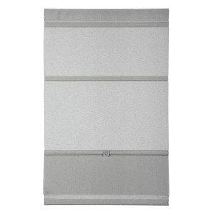 Graues Gardinia Easyfix Raffrollo, magnetisch und stufenlos verstellbar, 100x140 cm.