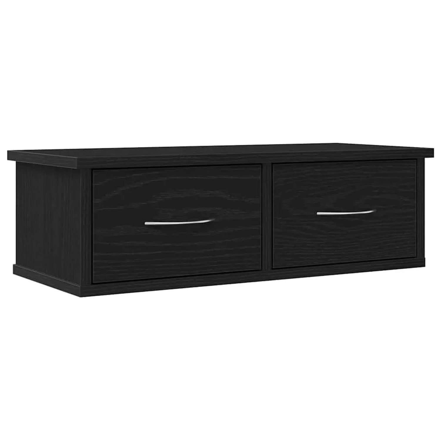 vidaXL Wandschrank Wandmontiert Schwarz Eichen-Optik 60 x 26 x 18,5 cm 862435
