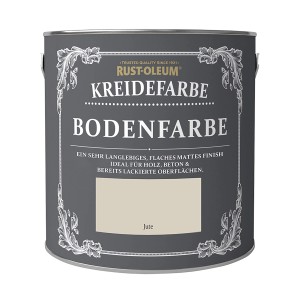 Rust-Oleum Kreide-Bodenfarbe Jute, 2,5 l Dose. Matte Farbe für Holz und Beton im Innenbereich.