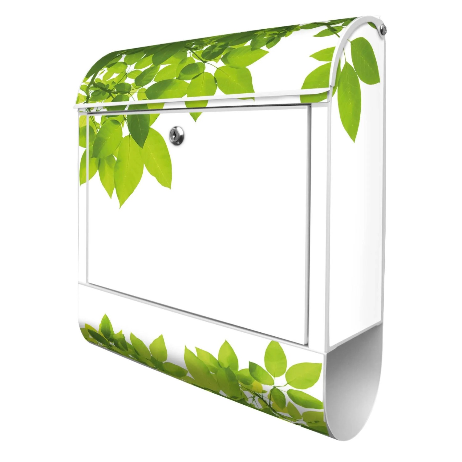 Banjado Design Briefkasten Weiß Pulverbeschichtet 39x47x14cm 2 Schlüssel Mi günstig online kaufen