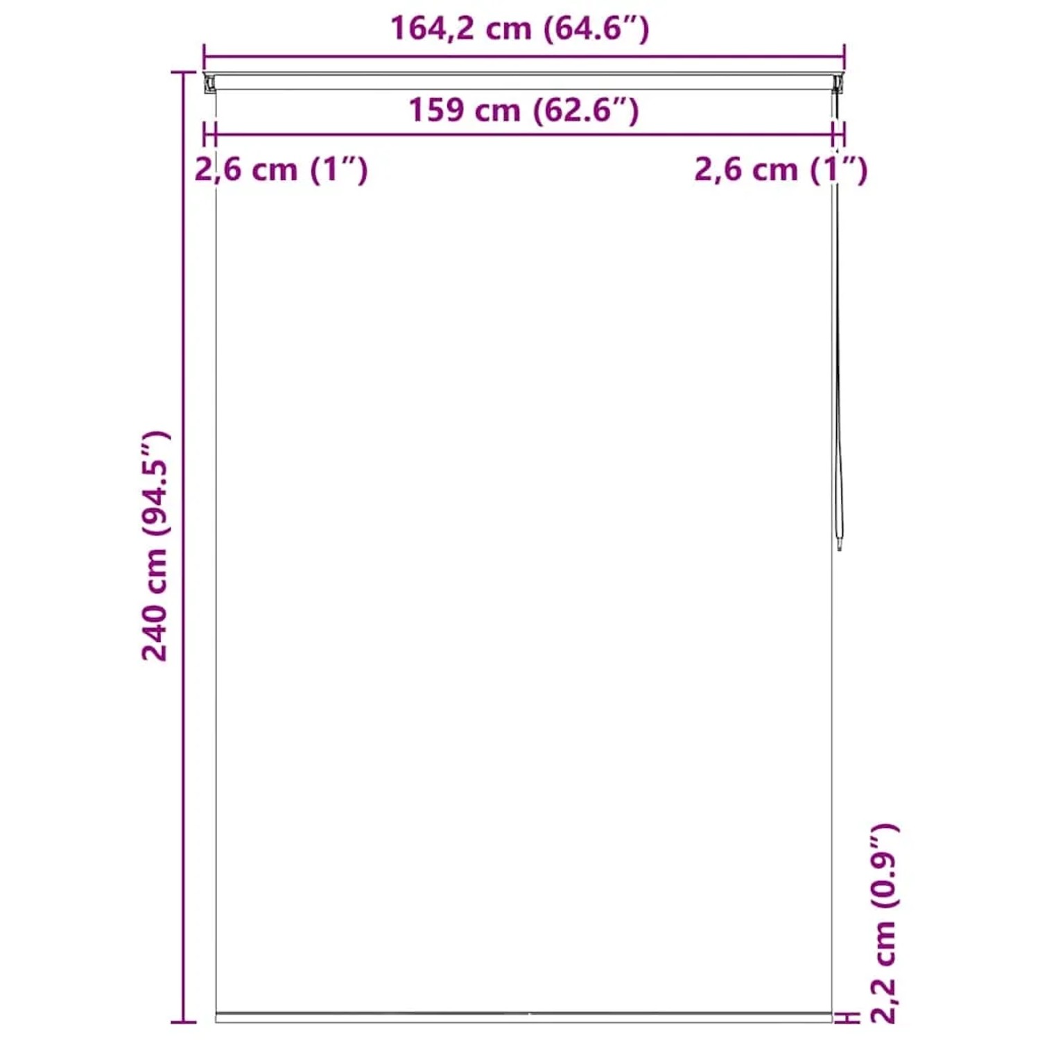 vidaXL Duschrollo 160x240 cm Seesternmuster 142863_10