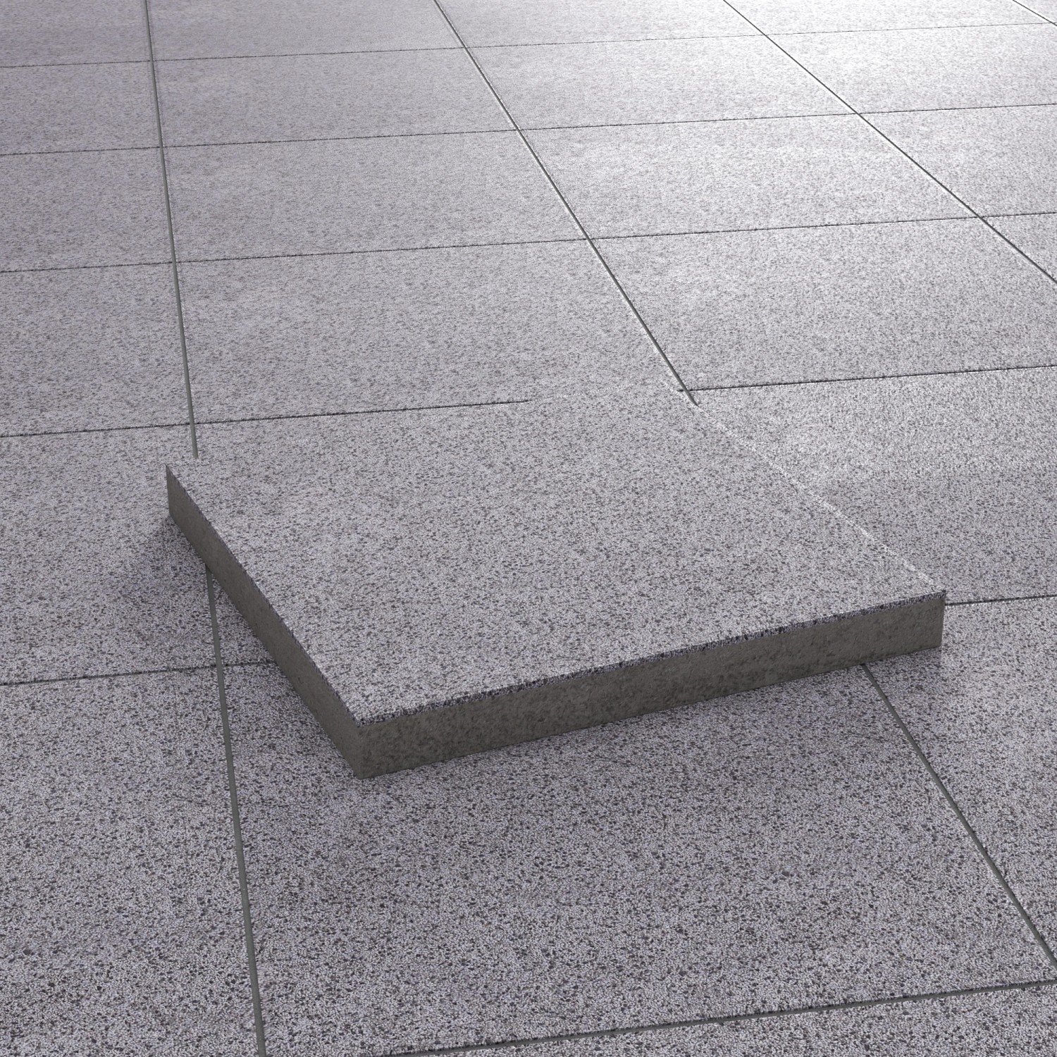 Diephaus Terrassenplatte Nano Tec Grau-Granit 40 x 40 x 4 cm