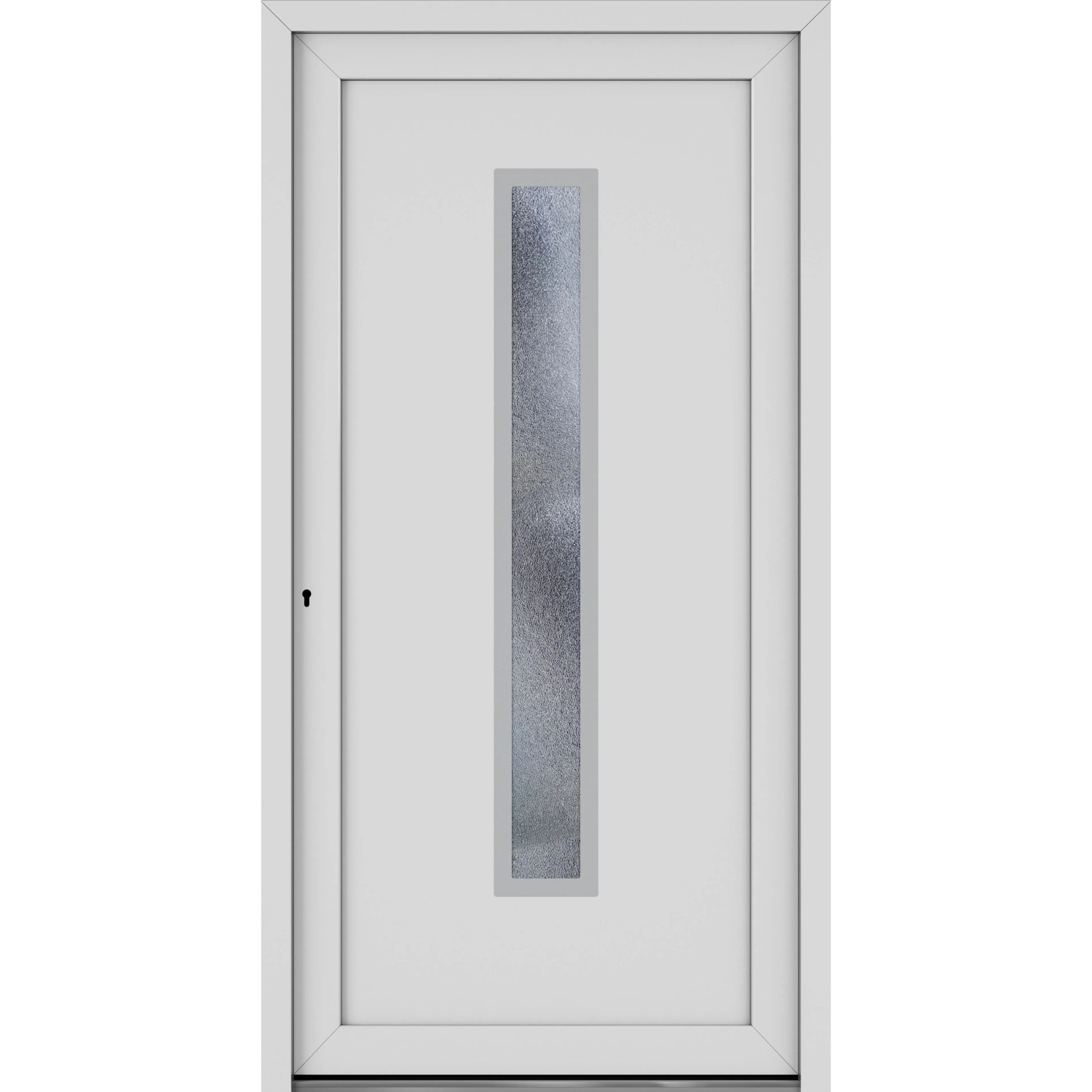 Roro Haustür OKE 1105 Kunststoff Weiß 100 cm x 200 cm DIN L günstig online kaufen