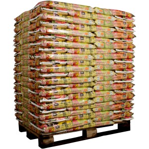 Palette OBI Bio Blumenerde, 132 Säcke torffreie Universalerde (20 l) für Garten, Balkon und Zimmerpflanzen.