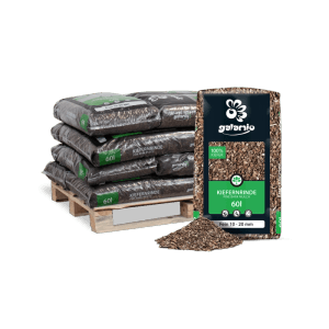 Galamio Rindenmulch Kiefer Fein 60l x 12 Sack 720l 12er Palette