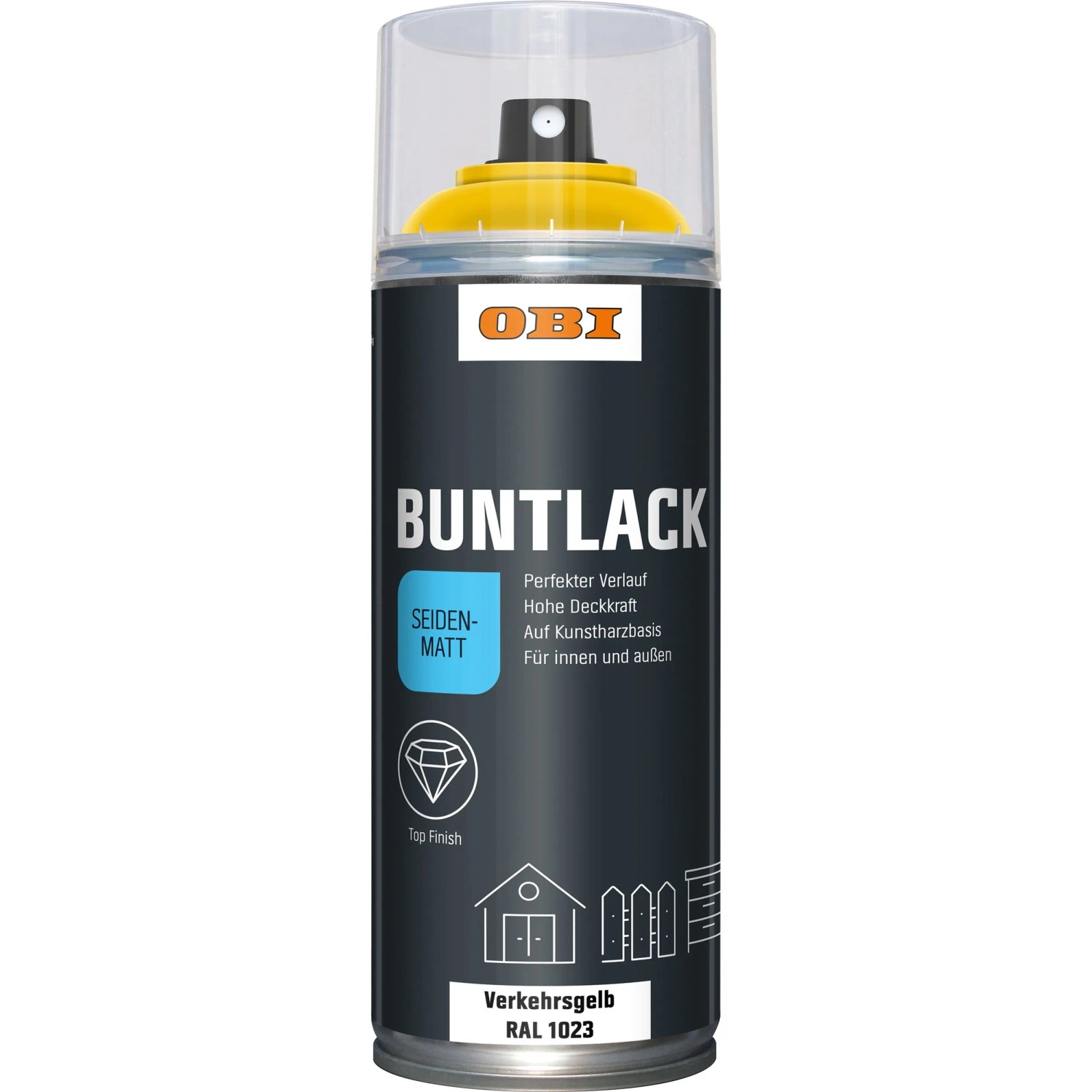 OBI Buntlack Spray RAL 1023 Verkehrsgelb seidenmatt 400 ml