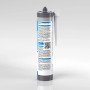 Kartusche Knauf Sanitär-Silikon in Zementgrau, geeignet für Bad und Dusche.