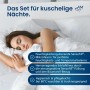 AM Premium Bettdecken- und Kissen-Set 155x220cm mit Mikrofaserfüllung.