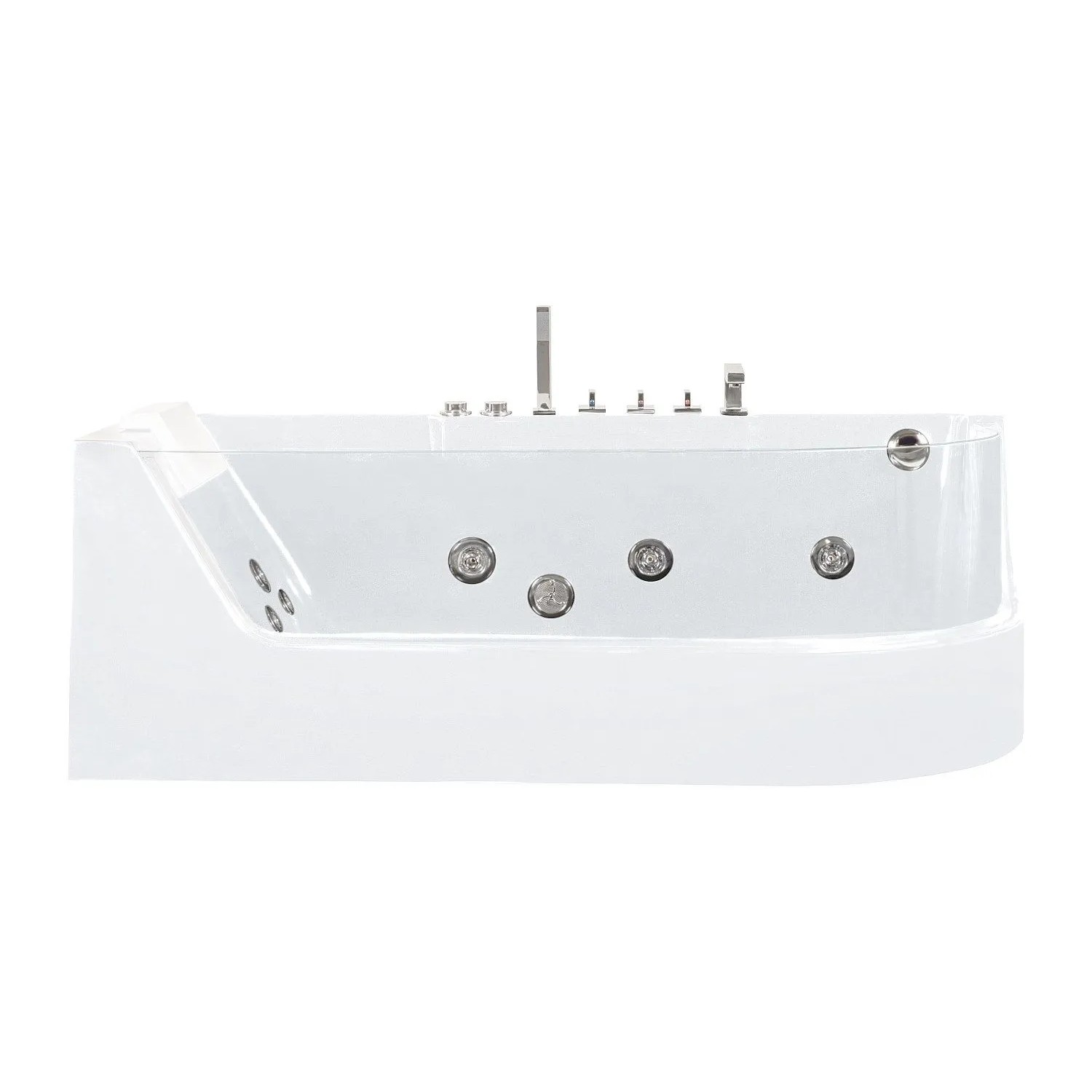 Vente-unique Whirlpoolbadewanne Aria Weiß 170 cm