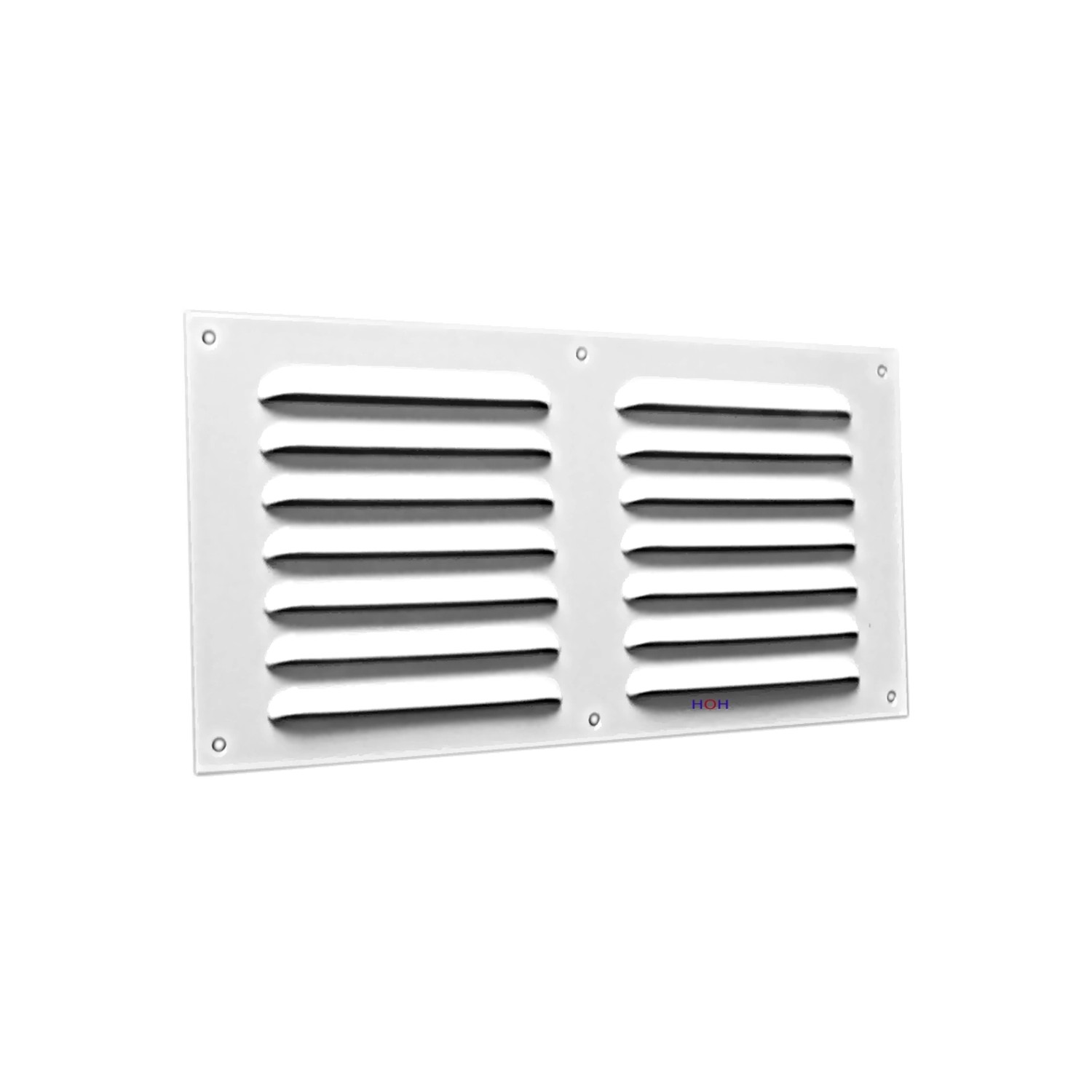 Häusler Lüftungsgitter LG 3015 W Alu Weiß PVD 300 x 150 Abluftgitter