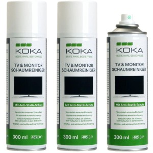 KOKA 3x TV & Monitor Schaumreiniger je 300ml