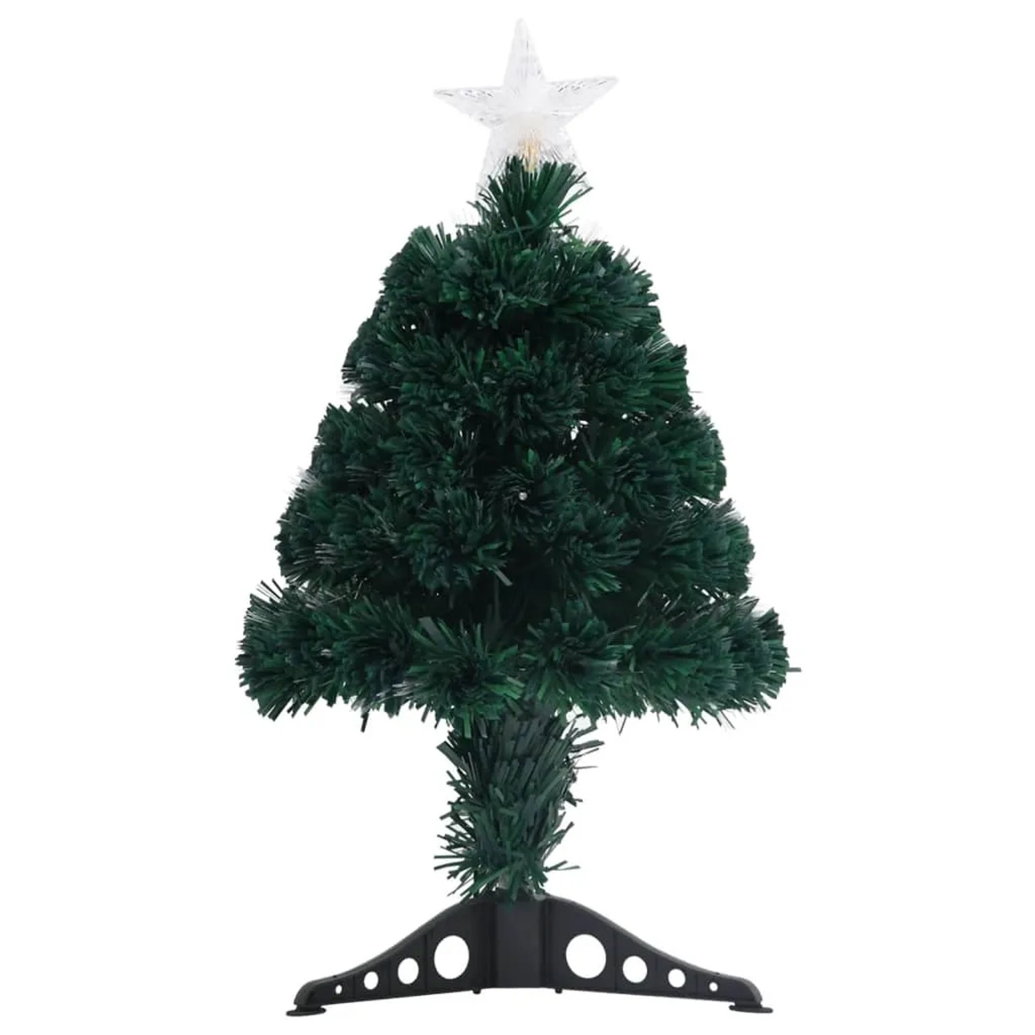 vidaXL Weihnachtsbaum mit Beleuchtung und Ständer 64 cm Glasfaser 328439
