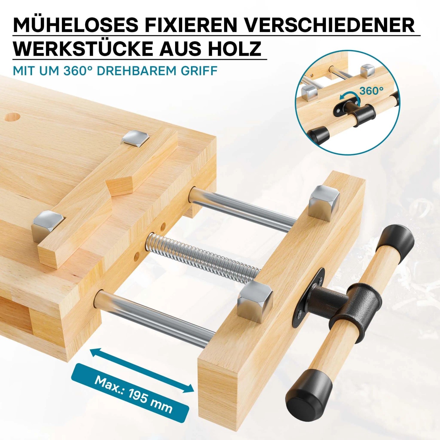 Wiltec Hobelbank 45,5x28x7cm Mini-Werkbank Holz Schraubstock Hobeln Klemmen Mobil Wiltec Hobelbank 455X28X7Cm Mini-Werkbank Holz Schraubstock Hobeln Klemmen Mobil_3