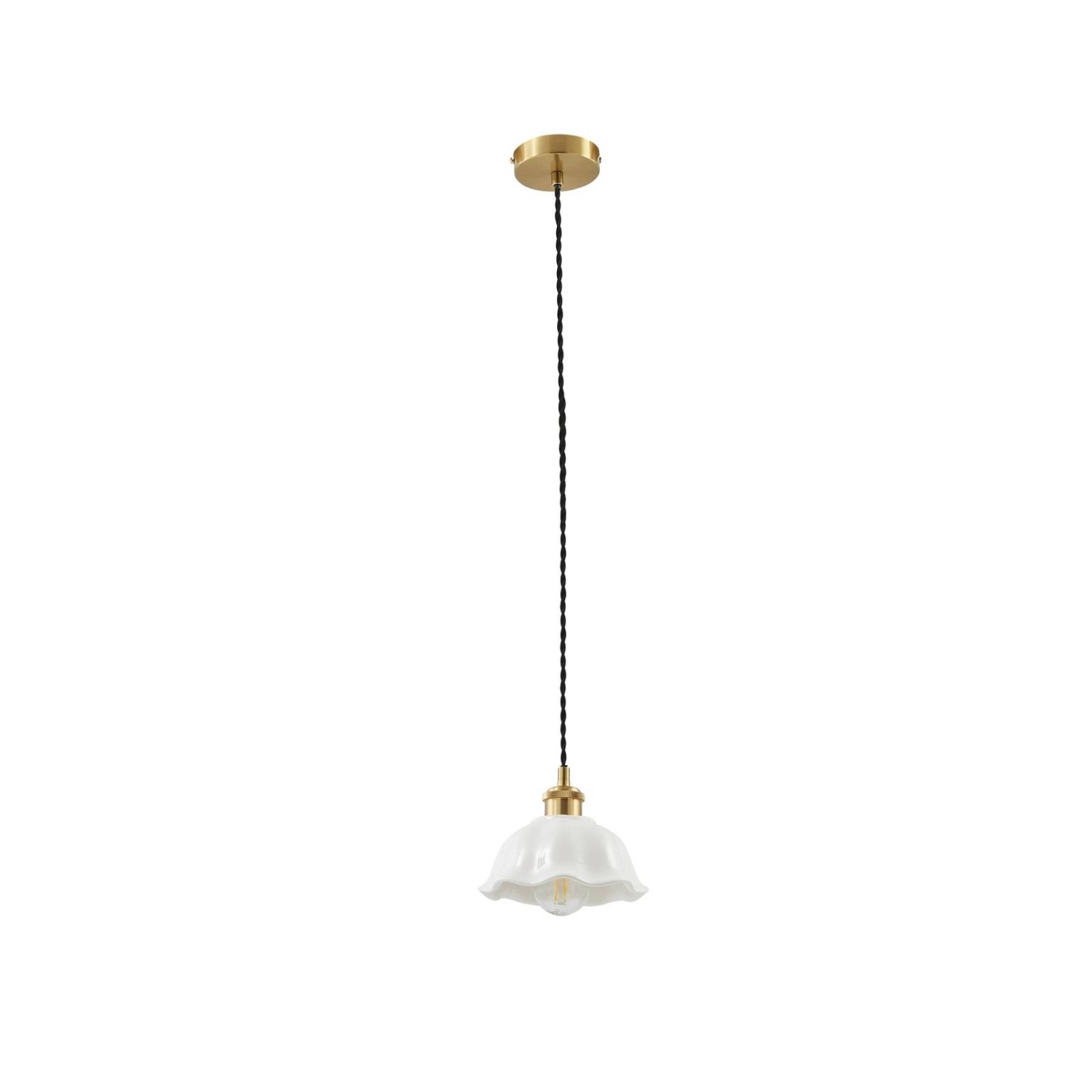 Lindby Pendelleuchte Annegret 10033092 Modern in Weiß aus Keramik 1-flammig günstig online kaufen