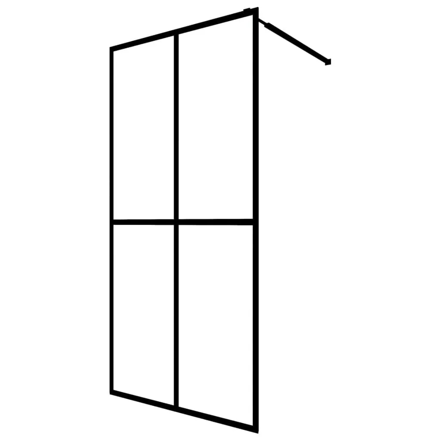 vidaXL Duschwand für Walk-In Dusche Mattes Sicherheitsglas 80x195 cm 145689