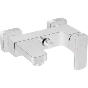 Verchromte baliv Einhebel-Wannenarmatur WA-2530. Moderner Wannenmischer mit glänzender Chrom-Oberfläche.