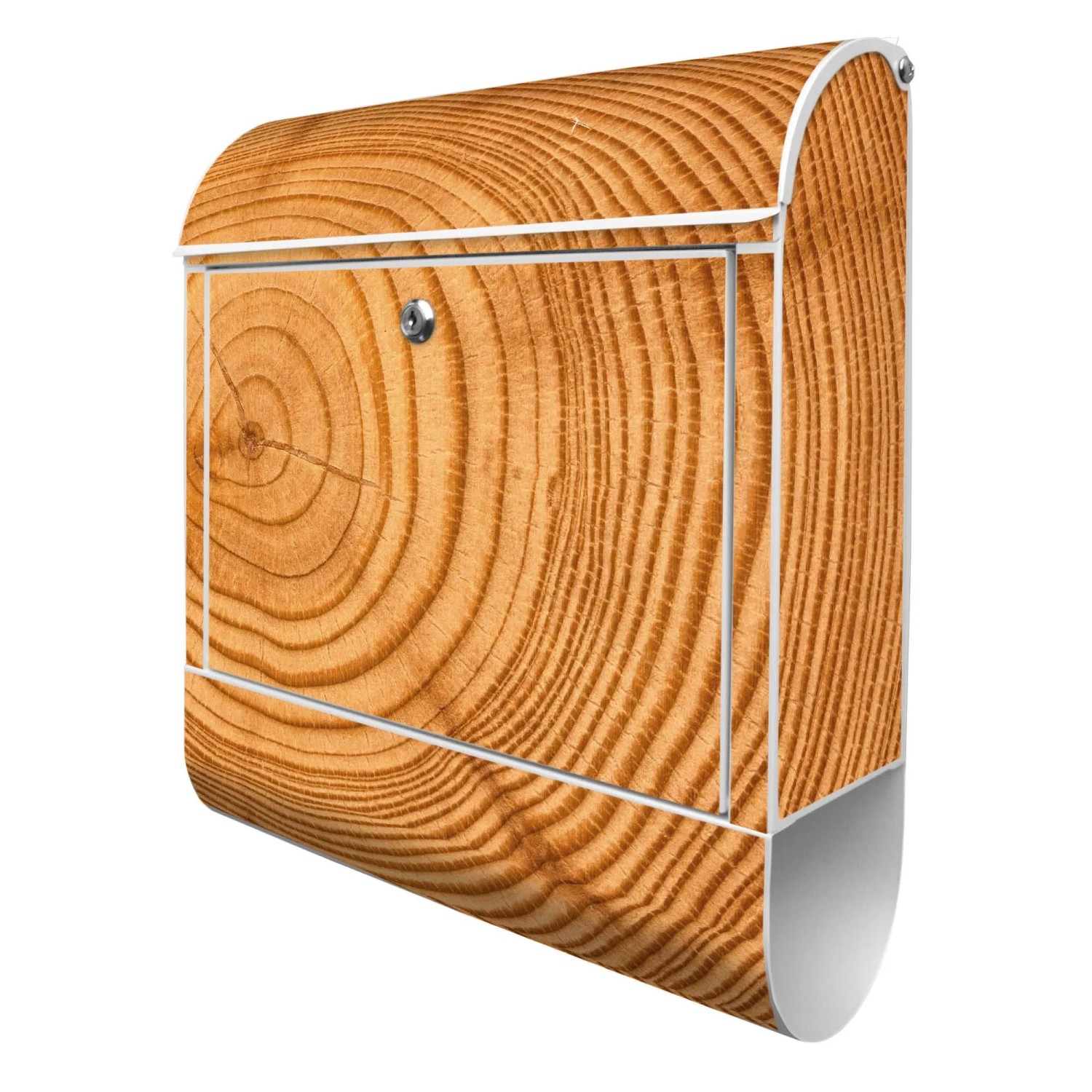 Banjado Design Briefkasten Weiß Pulverbeschichtet 39x47x14cm 2 Schlüssel Mi günstig online kaufen