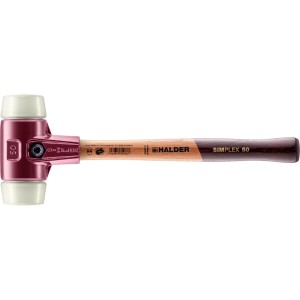 Halder Simplex Schonhammer Ø 50 mm Nylon mit Tempergussgehäuse