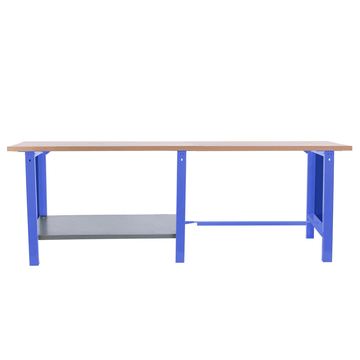 PROREGAL Werkbank BUFFALO WOOD HxBxT 86,5x260x75cm Traglast 1000kg Blau günstig online kaufen