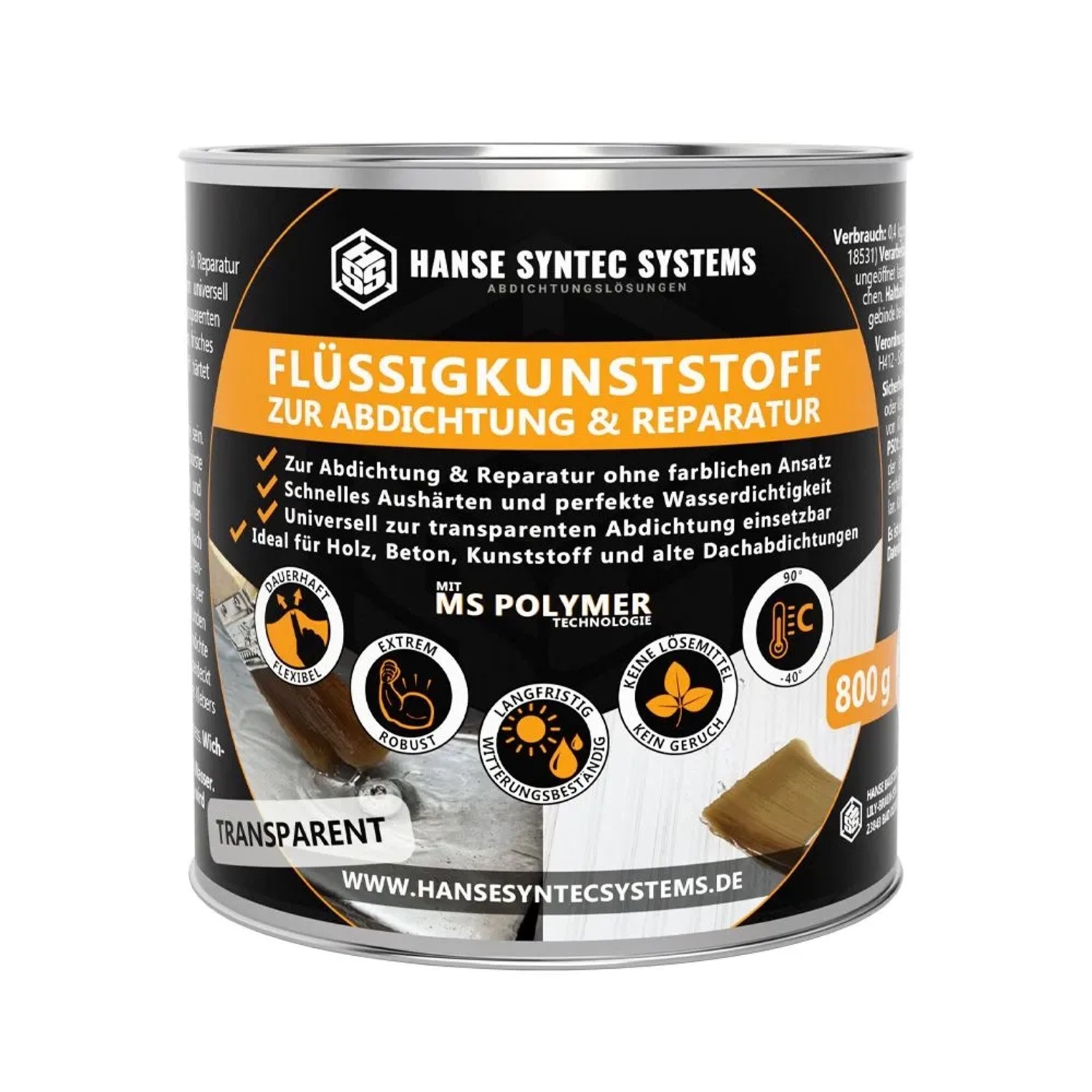 HSS Flüssigkunststoff Transparent 800 g
