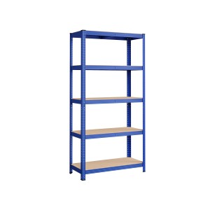 Blaues Songmics Lagerregal (40x90x180 cm) mit 5 Regalböden. Ideal für Garage & Keller.