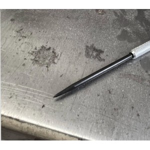 Bauheld Anreißnadel aus Metall, 250mm, mit zwei Nadeln zum Anreißen von Werkstücken.
