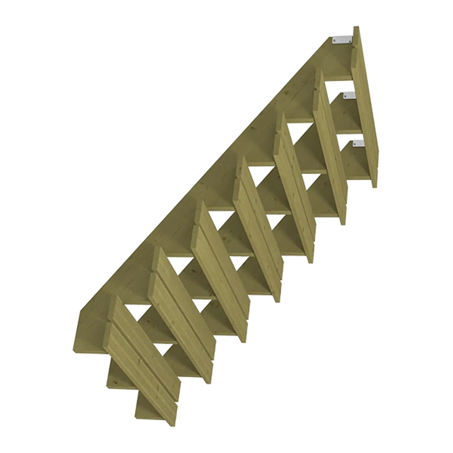 Plus A/S  Terrassentreppe 7 Stufen 175x119x120 cm Druckimprägniert NTR Kl A günstig online kaufen