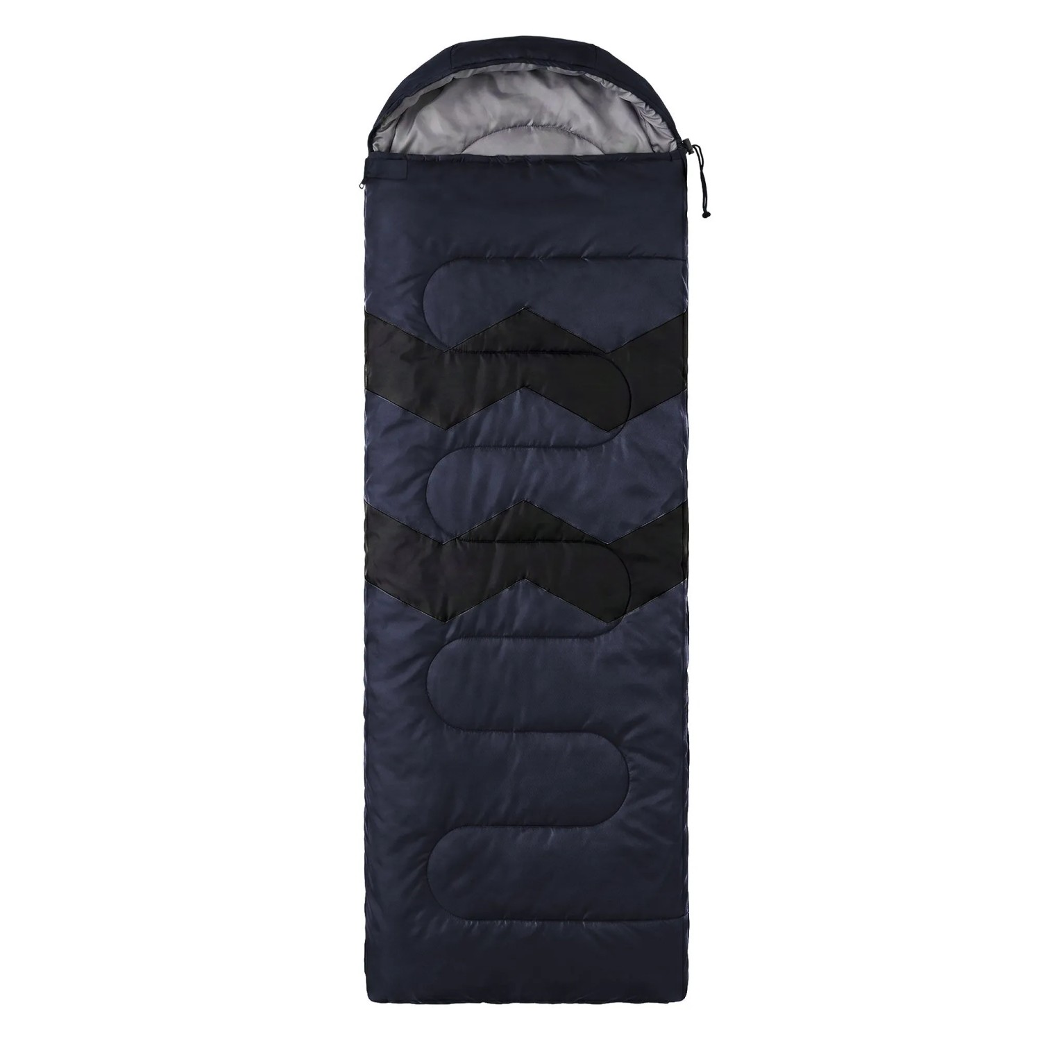 Dunkelblauer ECD Germany Schlafsack Outdoor für Camping, 210x72 cm.
