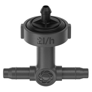 Gardena Reihentropfer, druckausgleichend, 2 l/h, für Micro-Drip-Systeme.