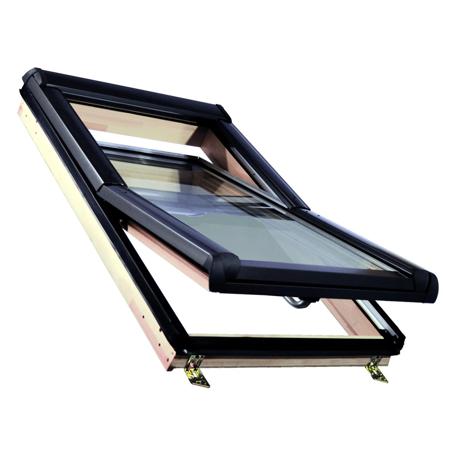 Roro Holz-Dachfenster KB2.0 VSG 65 cm x 118 cm Kiefer