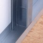Metallprofile verbunden mit wolfcraft Profil-Verbindungszange im Trockenbau.