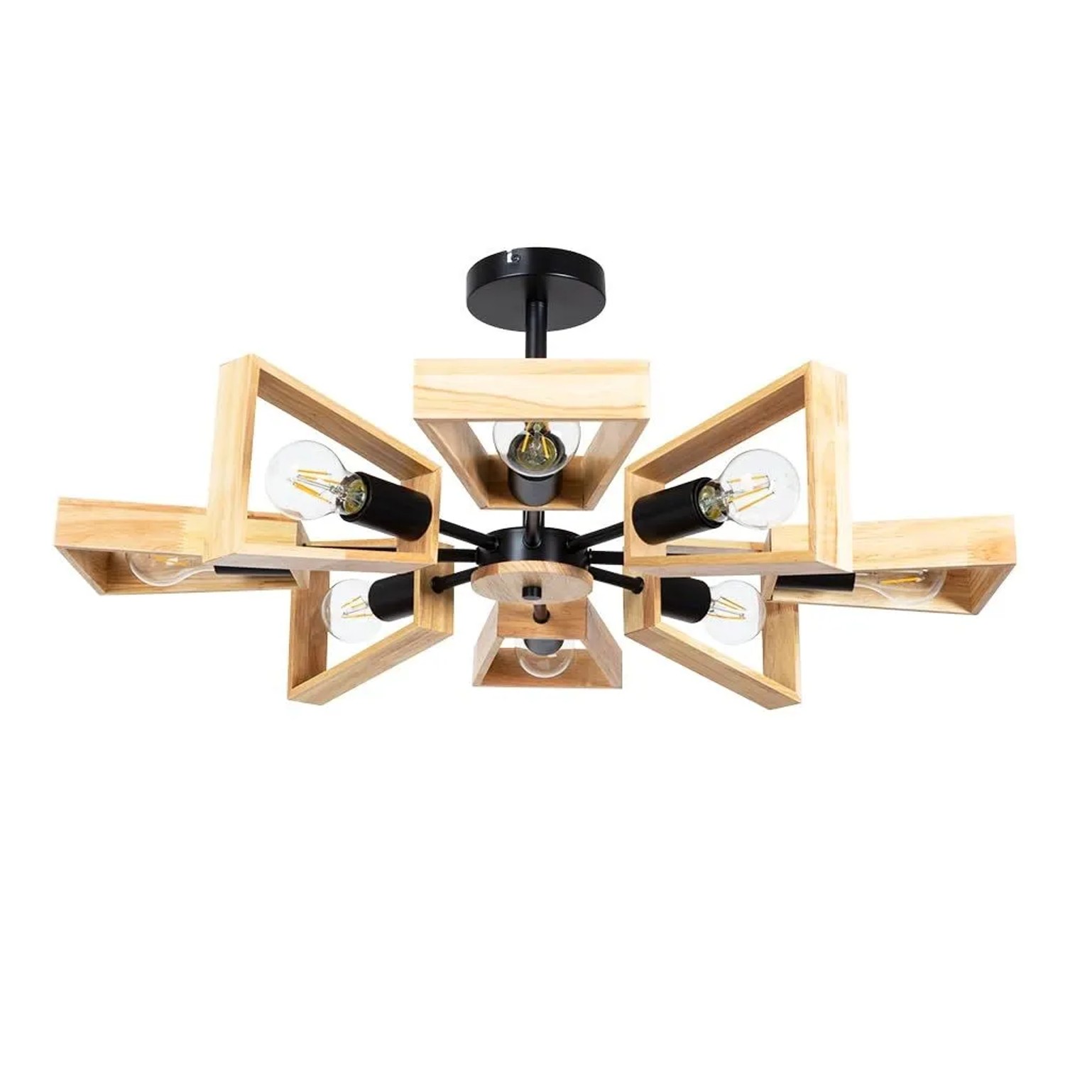 Arte Lamp Kronleuchter Brussels 8-flammig Schwarz E27