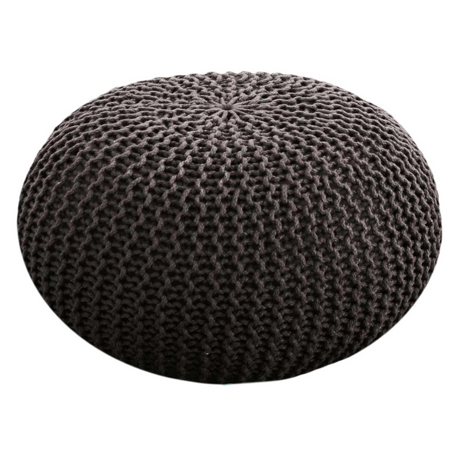 Casamia Premium Pouf Outdoor Sitzpouf Hocker 55x55x37cm Braun günstig online kaufen